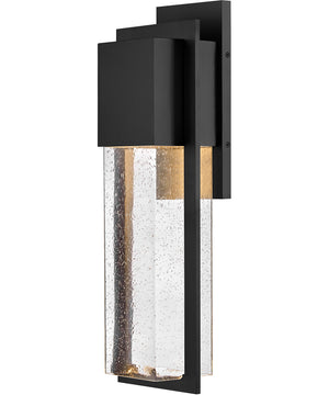 Alex 1-Light Large Wall Mount Lantern in Black