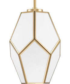 Latham 1-Light Vintage Brass Contemporary Pendant Vintage Gold
