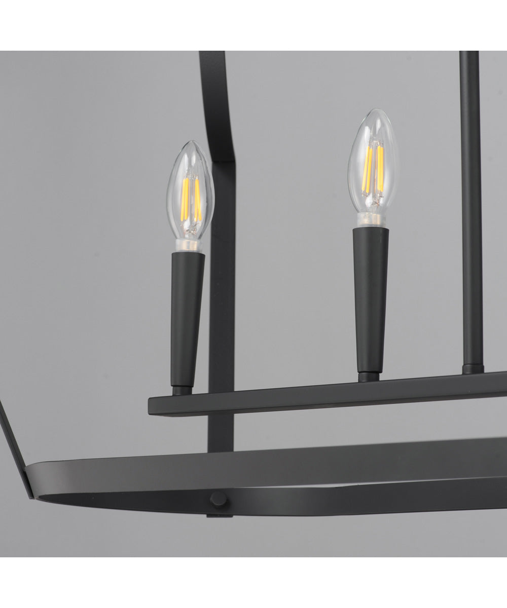 Arden 6-Light Linear Pendant Black