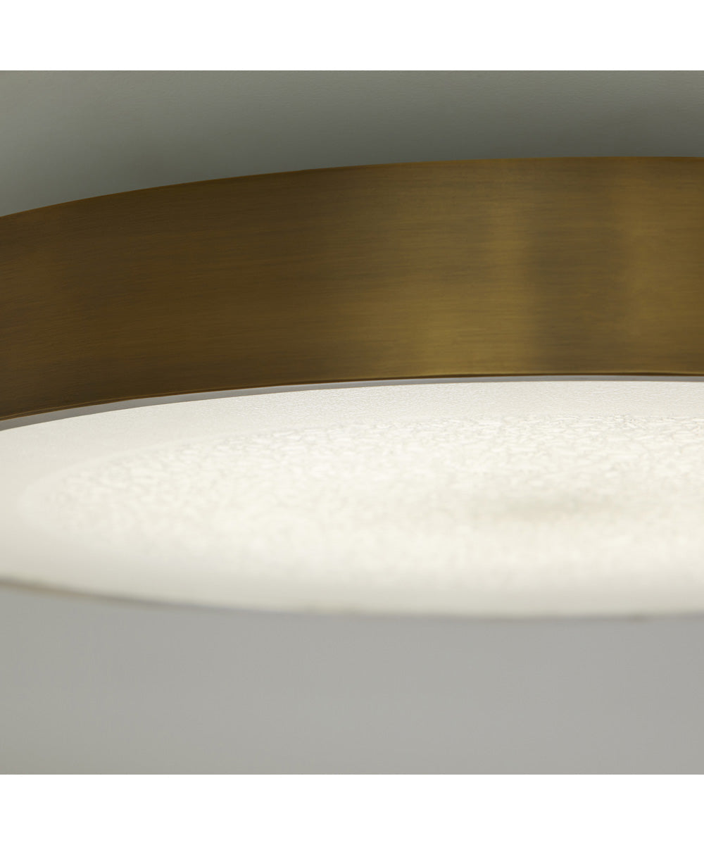 Floe 1-light LED Ceiling Flush Mount Brushed Brass