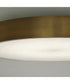 Floe 1-light LED Ceiling Flush Mount Brushed Brass
