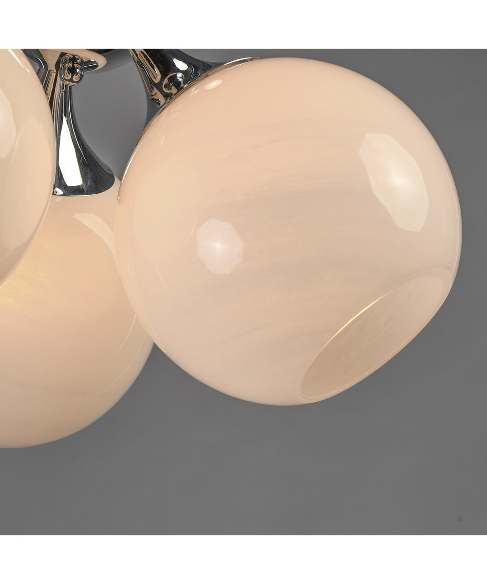 Neve 3-Light Semi Flush Polished Chrome