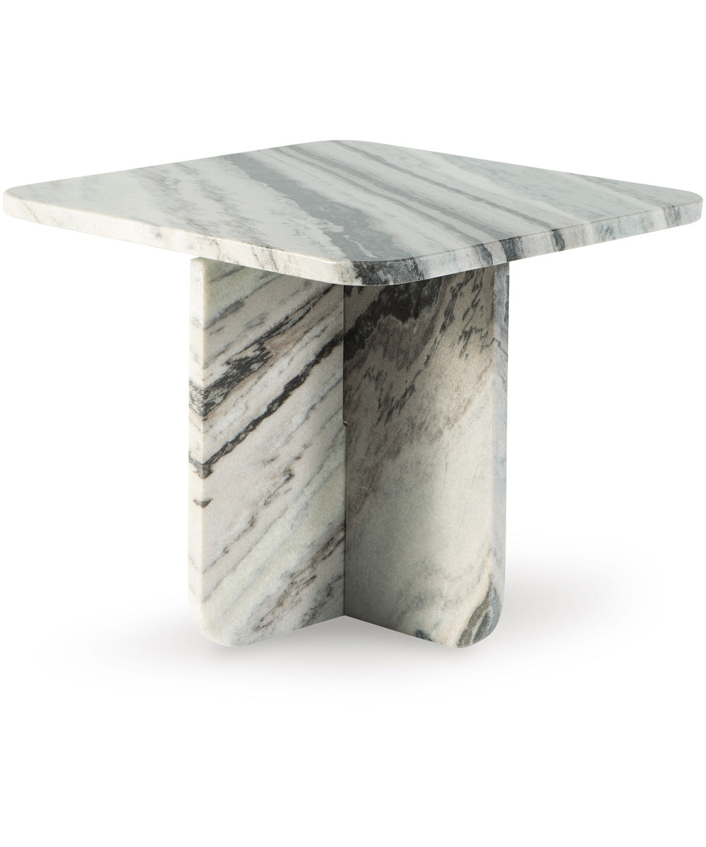 Baretton Accent Cocktail Table Black/White/Taupe