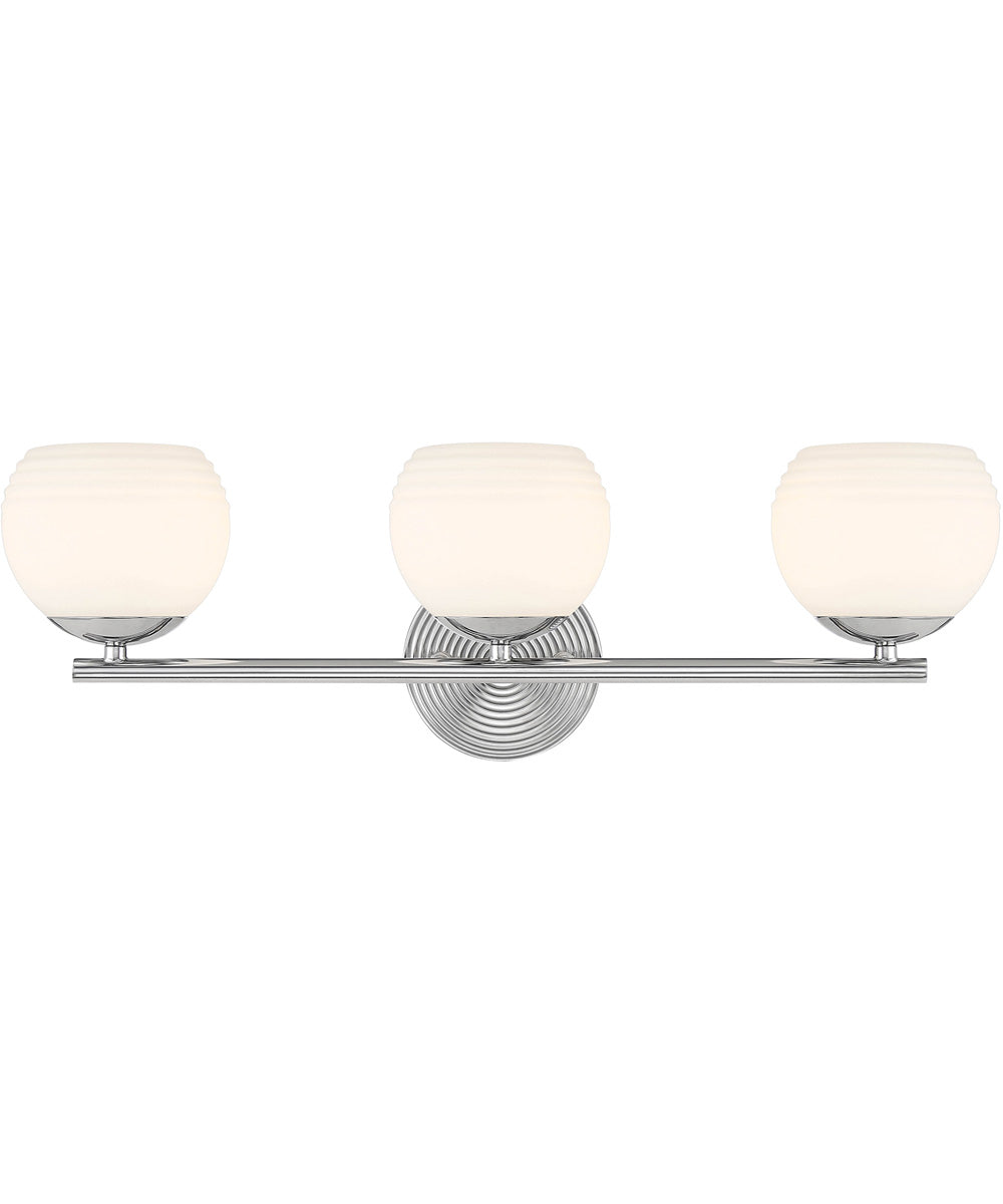Moon Breeze 3 Light Vanity Polished Nickel
