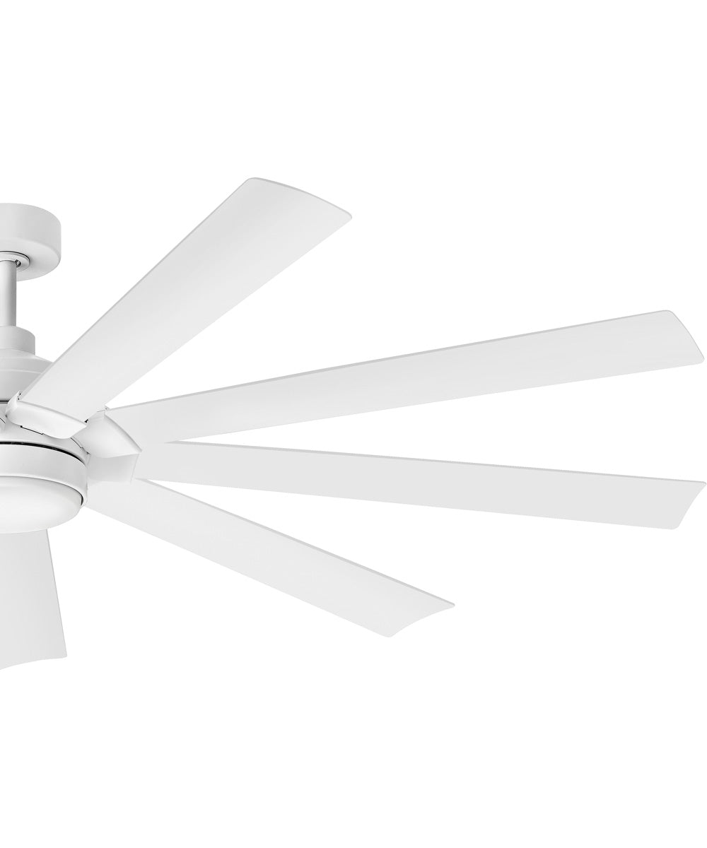 Turbine 80" LED Smart Fan Chalk White