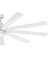 Turbine 80" LED Smart Fan Chalk White