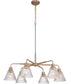Pleated 6-Light Lighting Premium Bronze