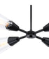 Norro 4 Light Chandelier  Matte Black