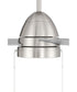 Cozy 52" 3-Blade Ceiling Fan 1-Light Fan Brushed Polished Nickel