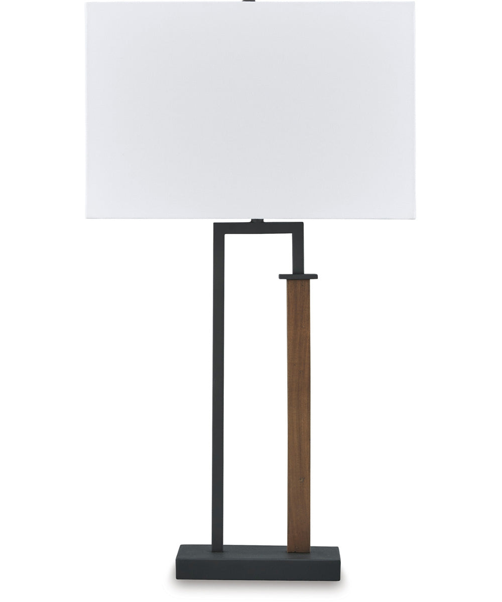 Voslen Metal Table Lamp Set of 2 Black/Brown