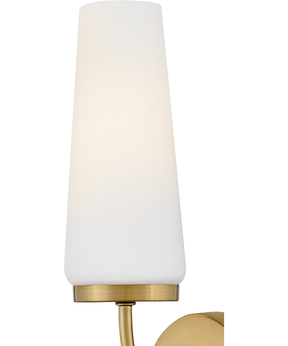 Selma 1-Light Medium Single Light Sconce in Gold