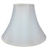 17"W x 13"H White Bell Shantung Shade