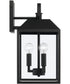 Nelson 3-Light Outdoor Wall-Lantern Black