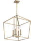 Emma 4-Light Pendant Burnished Brass