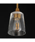 Hudson Mini Pendant Natural Aged Brass