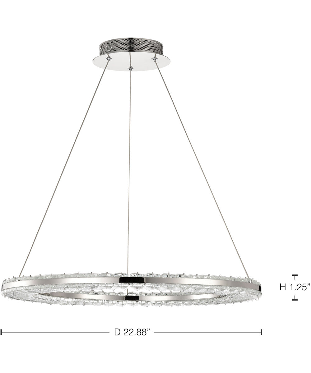 Nova  Pendant Polished Nickel