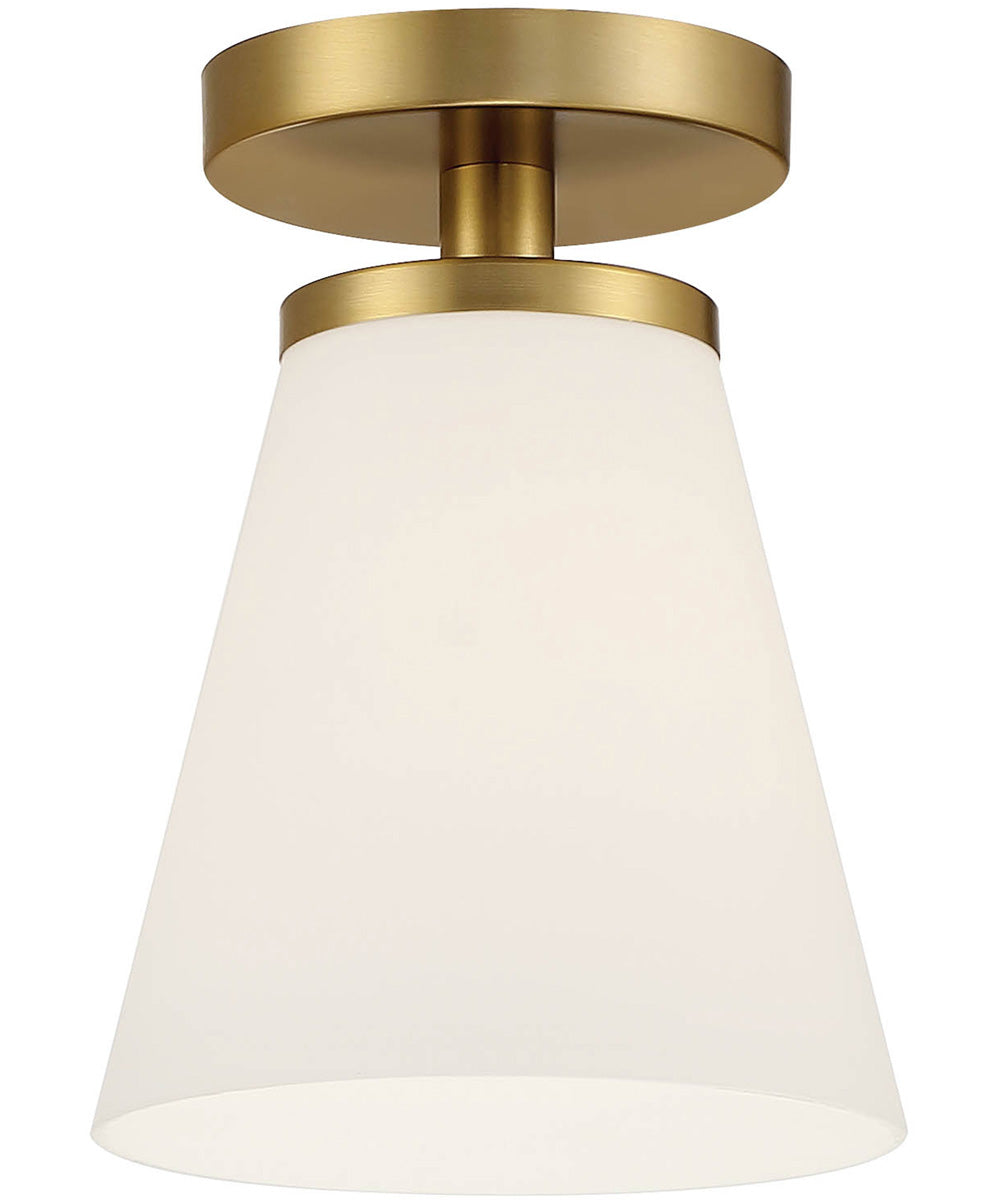 Palmyra 1 Light Semi Flush Brushed Gold