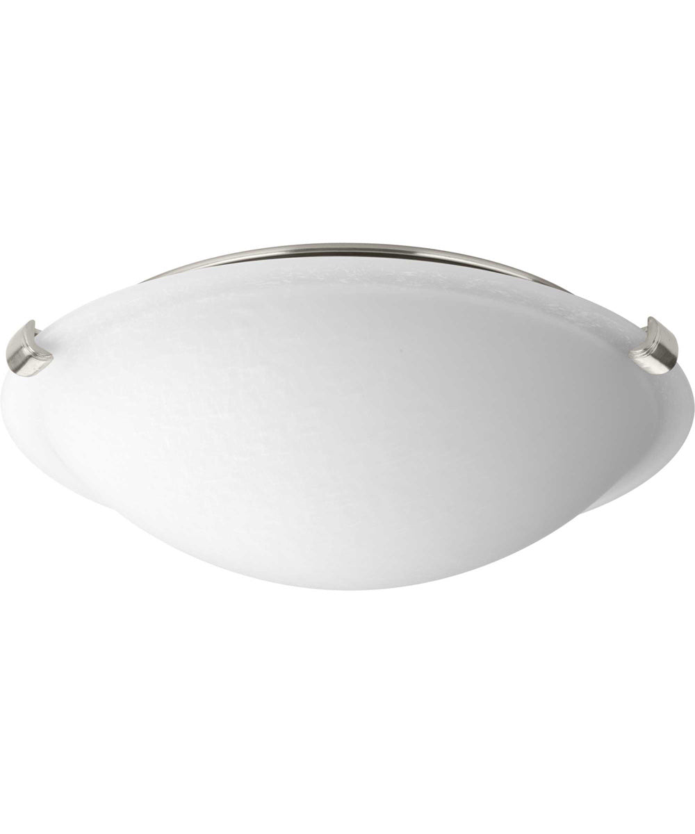 1-Light 12" LED Dome Flush Mount Brushed Nickel