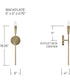 Palmer 1-Light Sconce Antiqued Brass