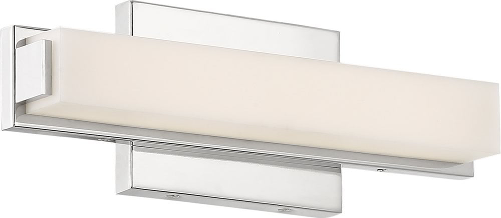 13"W Slick 1-Light LED Vanity & Wall Polished Nickel