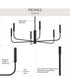 Reines 6-Light Large Chandelier Matte Black