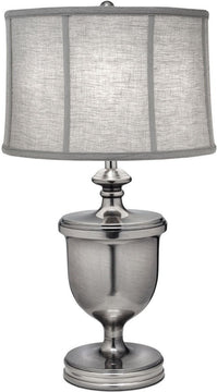 31"H 3-Way Table Lamp Antique Nickel