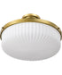 Solara 3-Light Close-to-Ceiling Natural Brass