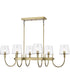 Brookside 6-Light Pendant Vintage Brass