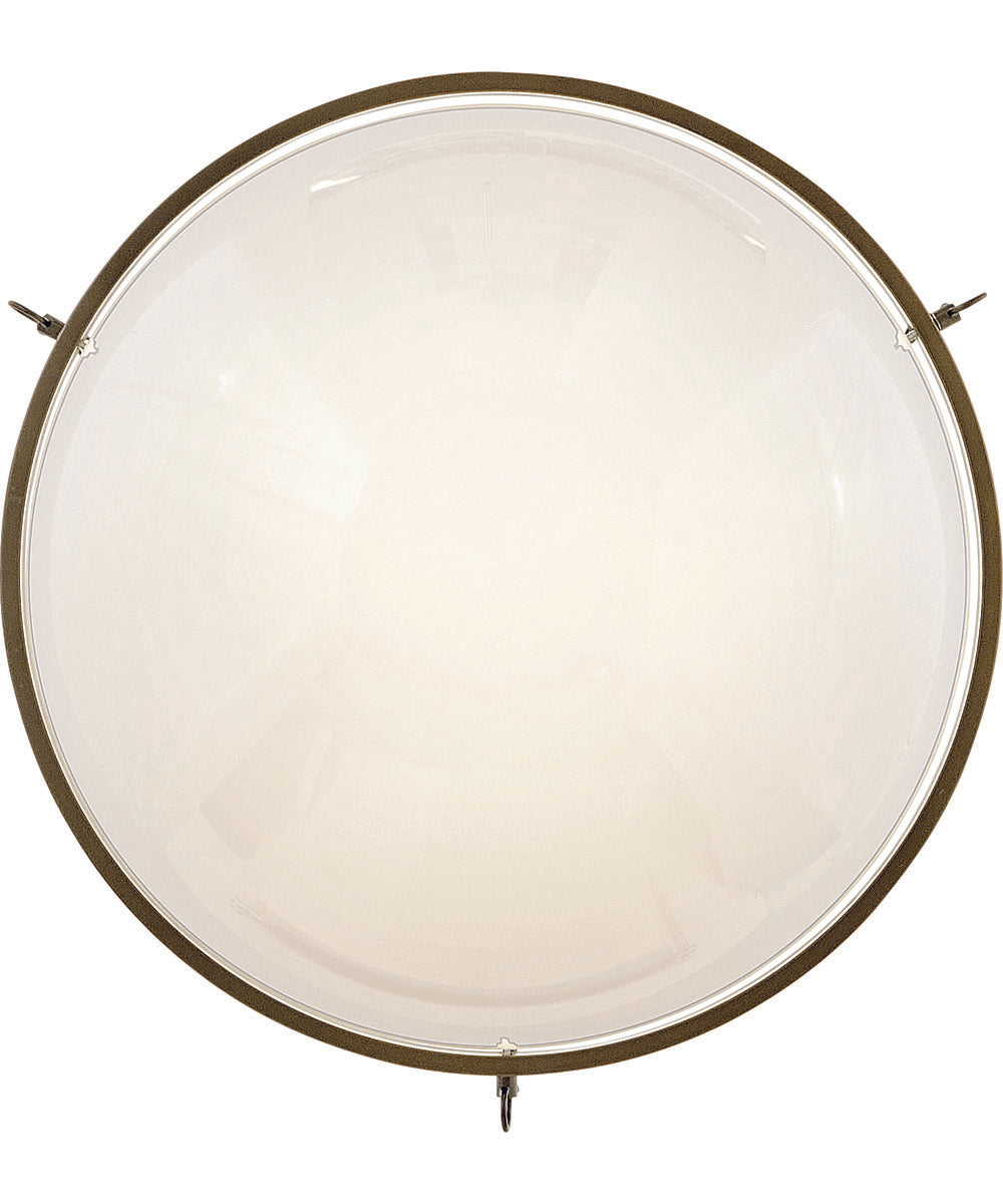Collins 1-Light Medium Semi-Flush Mount in Heritage Bronze