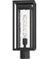 Shaw 19 Inch 1 Light Outdoor Post Light with Clear Glass Textured Black