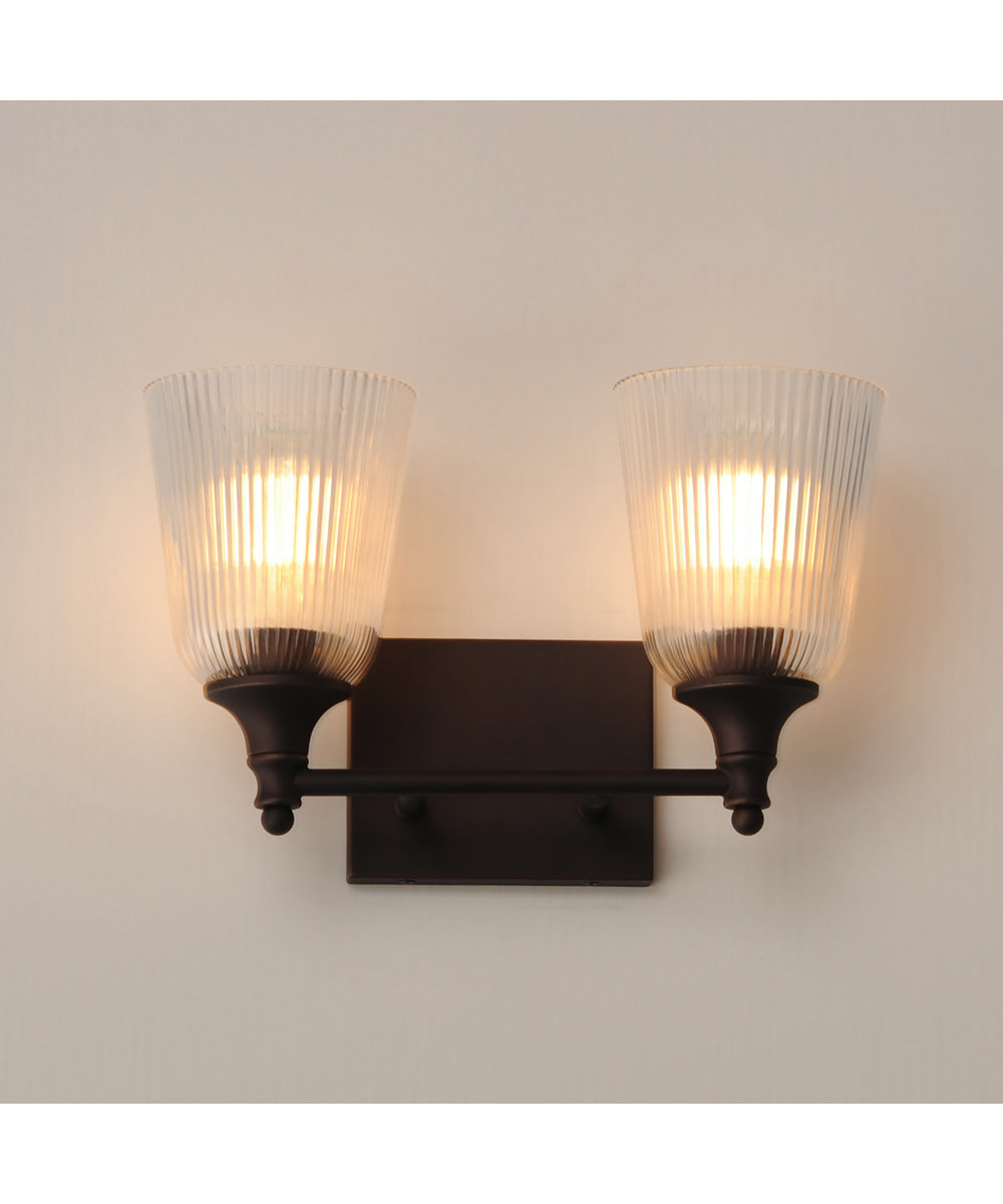Julip 2-Light Bath Vanity Dark Bronze