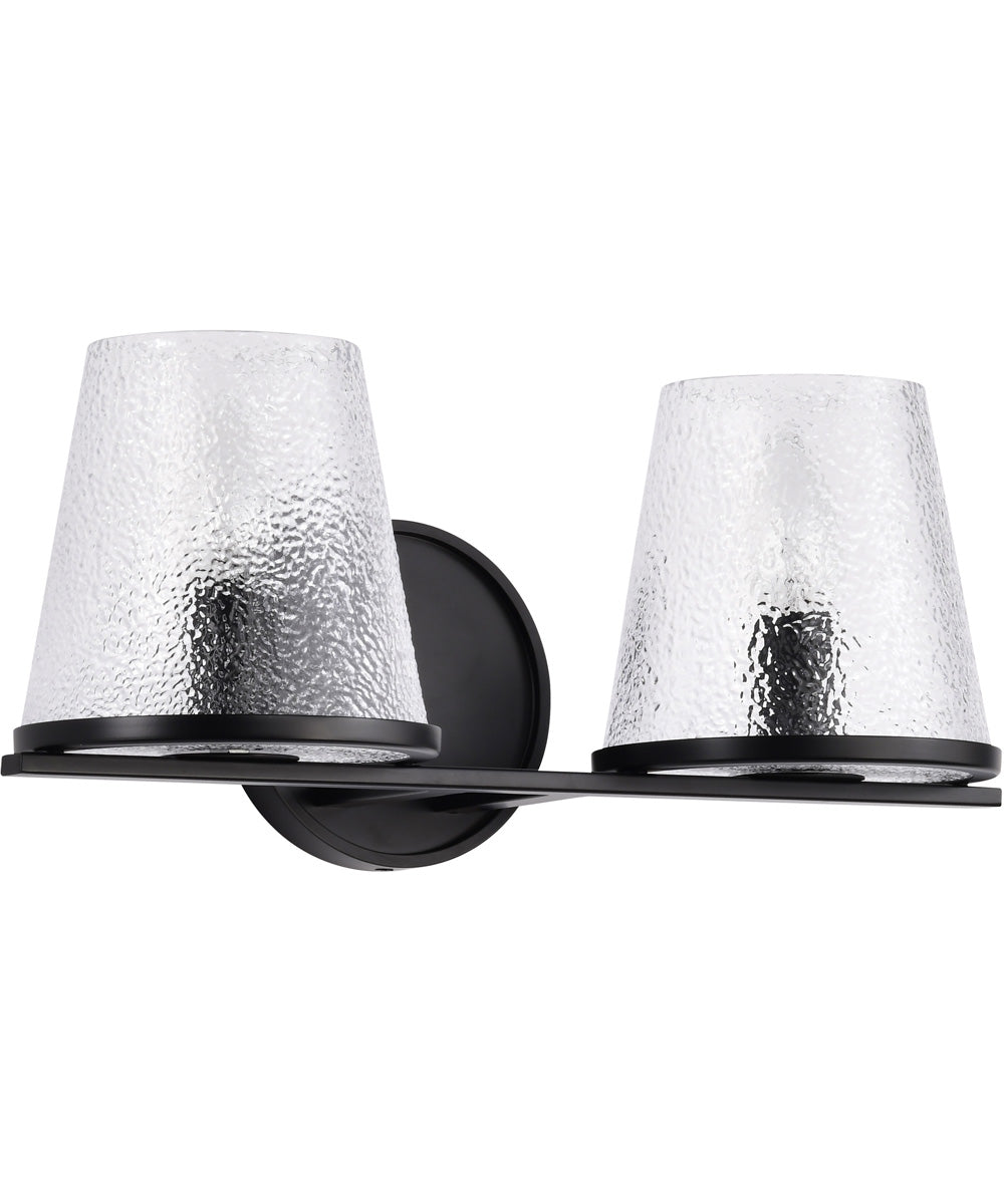 Valentine 2-Light Vanity & Wall Black