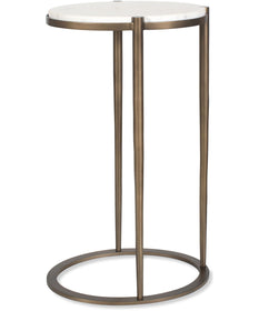 Mercier Round Marble Accent Table