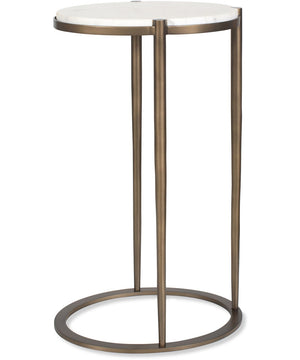 Mercier Round Marble Accent Table
