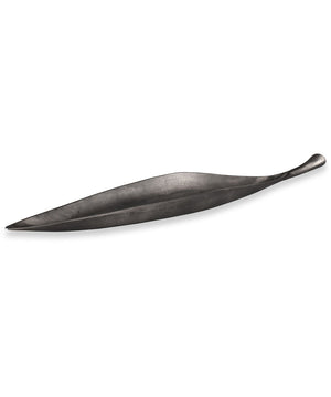 Leaflet Dark Nickel Outdoor Bowl
