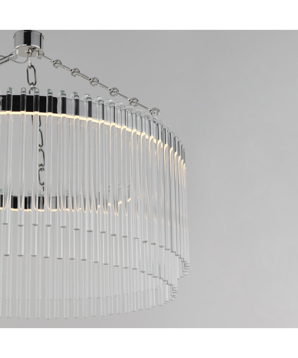 Jolie 24 inch LED Pendant Polished Nickel