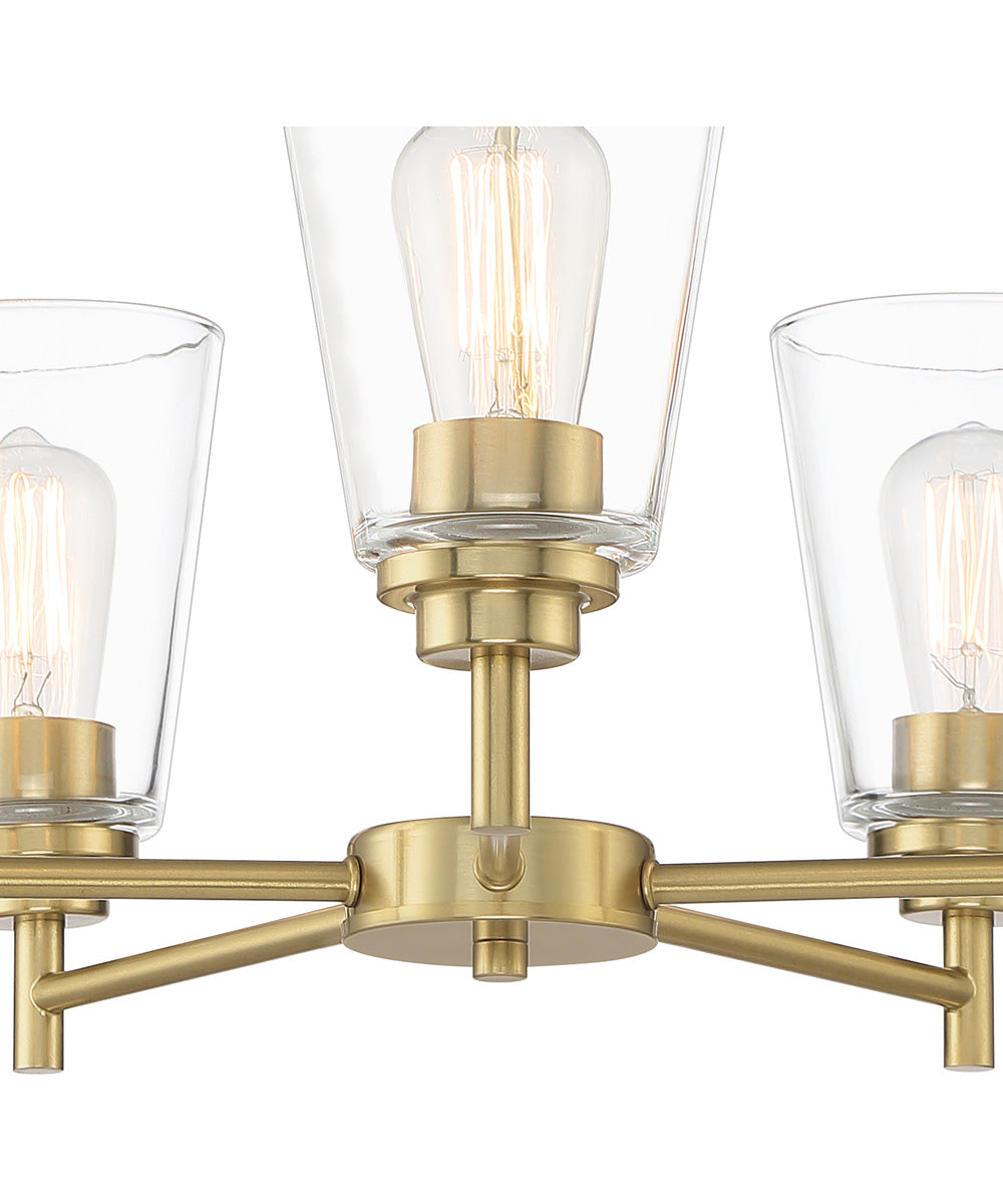 Westin 5 Light Chandelier Brushed Gold