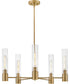 Shea 5-Light Medium Single Tier Chandelier in Lacquered Brass
