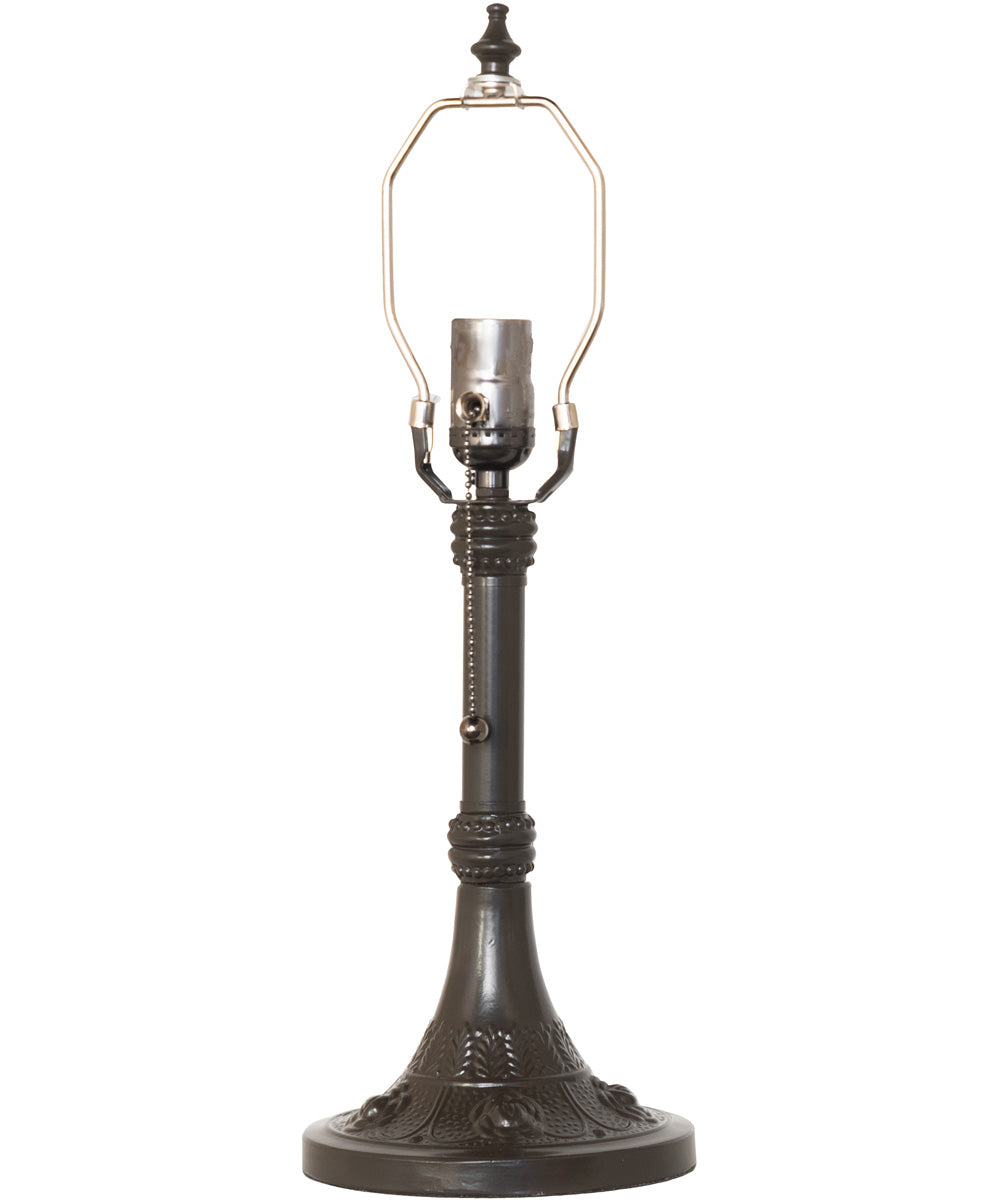 19" High Tiffany Jeweled Peacock Accent Lamp