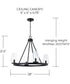 Aaron 4-Light Chandelier Matte Black