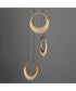 Lyra 3-Light LED Pendant Gold