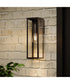 Ryle 1-Light Large Wall Lantern with Clear Glass Panels Antique Bronze