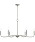 Ilia 6-Light Large Chandelier Brushed Nickel