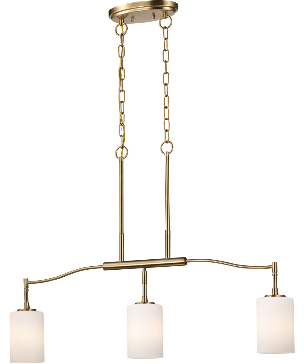 Liam 3-Light Pendant Burnished Brass