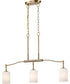Liam 3-Light Pendant Burnished Brass
