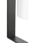 Vertex 1-Light Etched White Foyer Light Matte Black