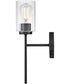Leta 1-Light Medium Single Light Sconce in Black