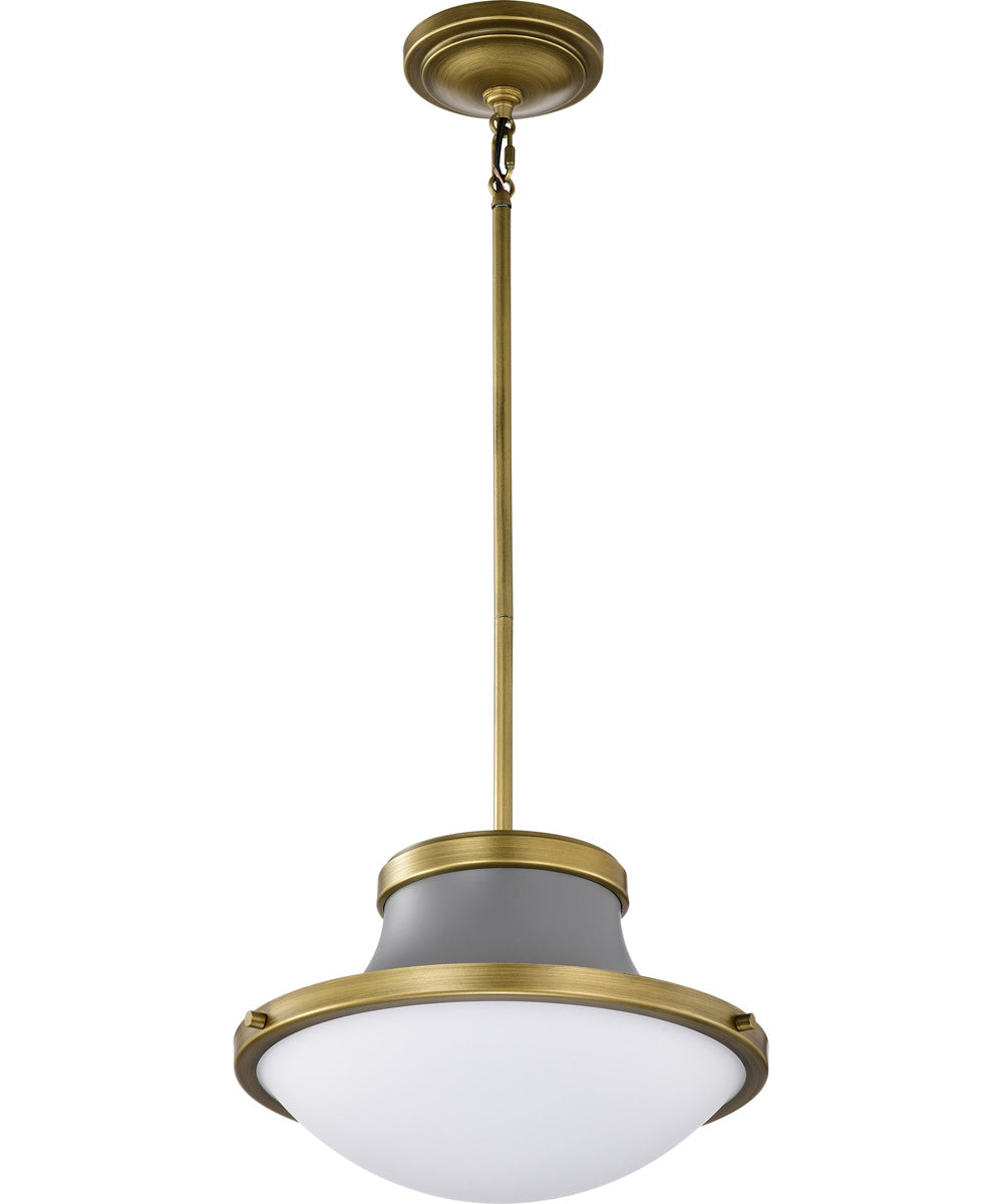 Lafayette 1-Light Pendant Matte Gray
