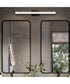 Phase 6.3 36 in. 5CCT Integrated LED Linear Vanity Light Black
