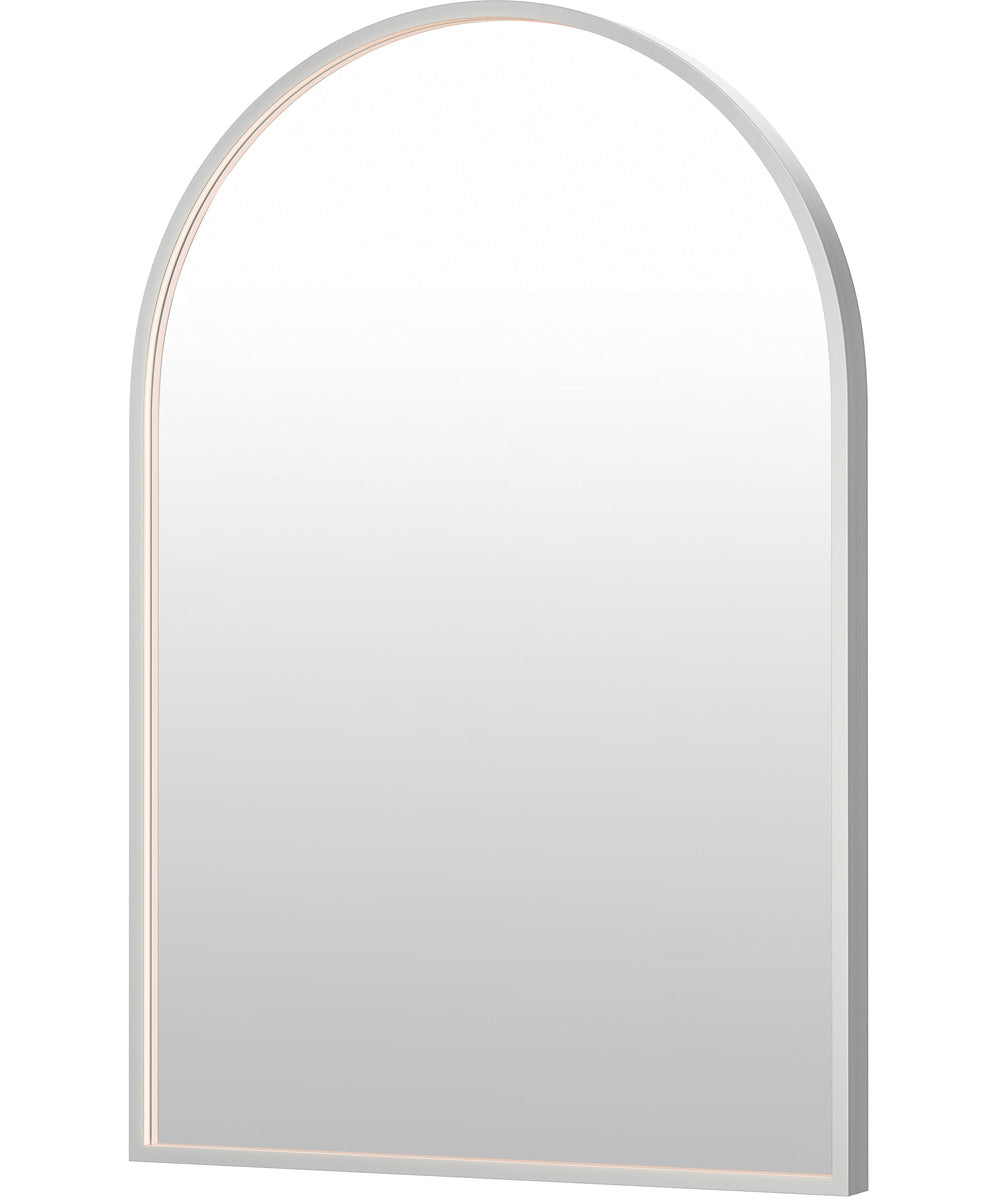 Elisse 24x36 Arch SN LED MIRROR Satin Nickel